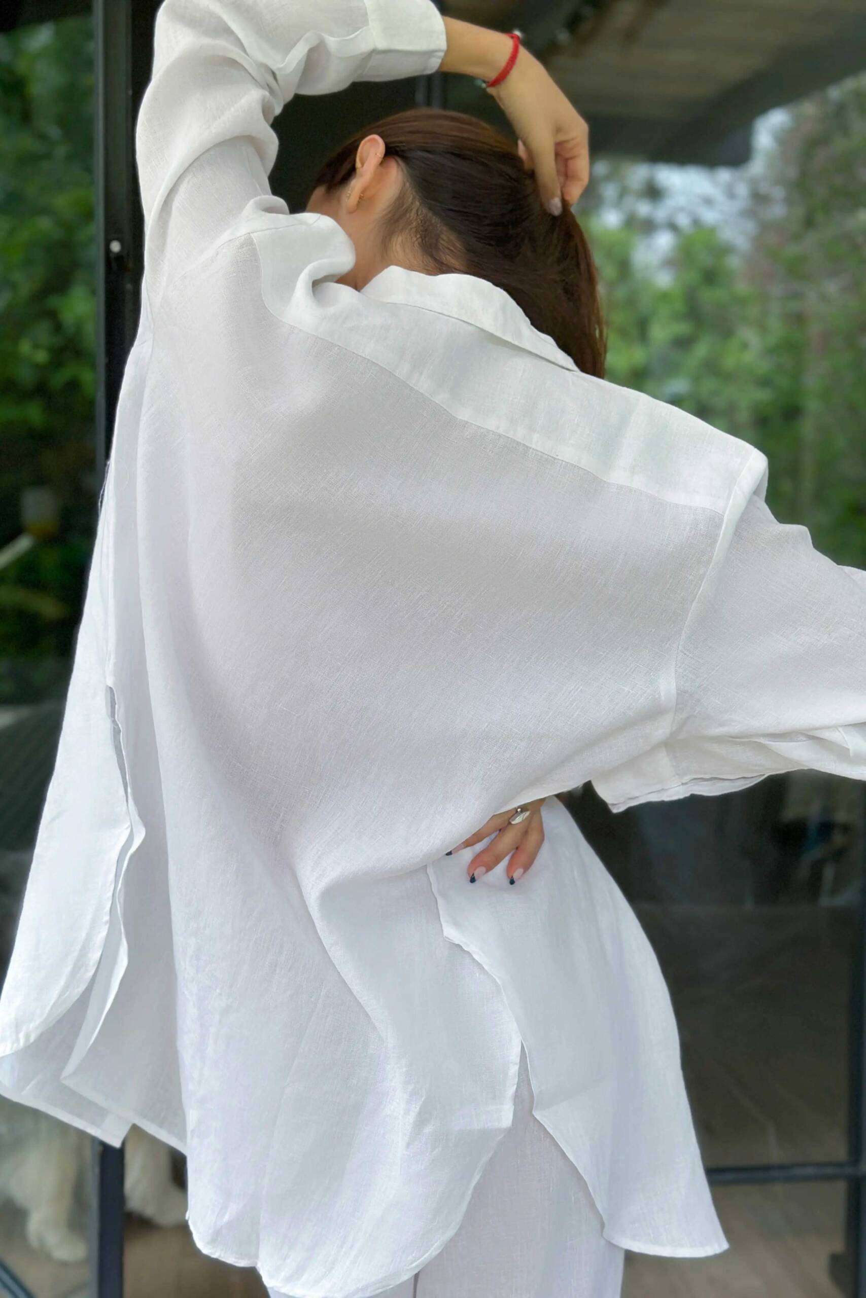 Lia Linen Shirt - White